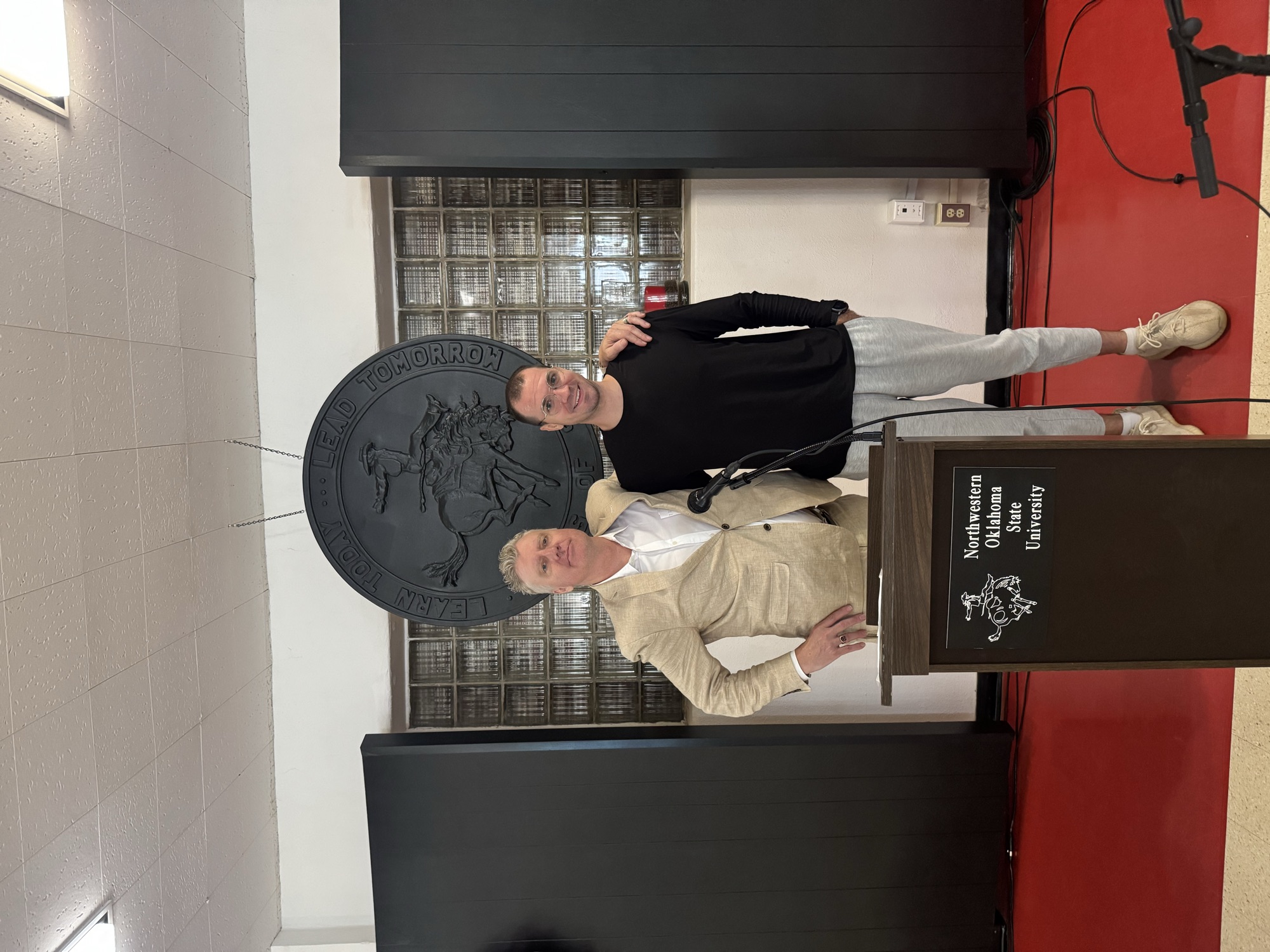 Mark Sundahl and Joshua Waters at Northwestern Oklahoma State University