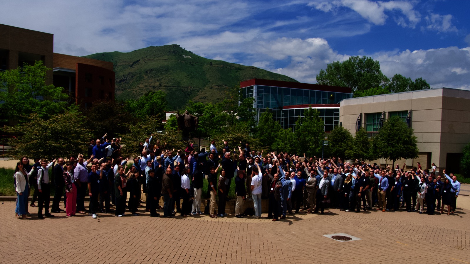 SRR XXV attendees on the Mines plaza